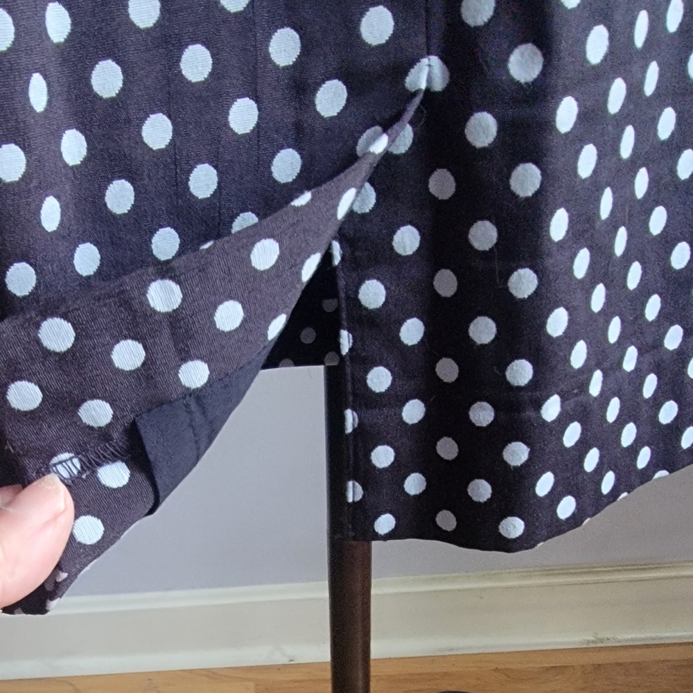 The Limited Polka Dot Sleeveless V Neck Sheath Dress - Picture 4 of 12
